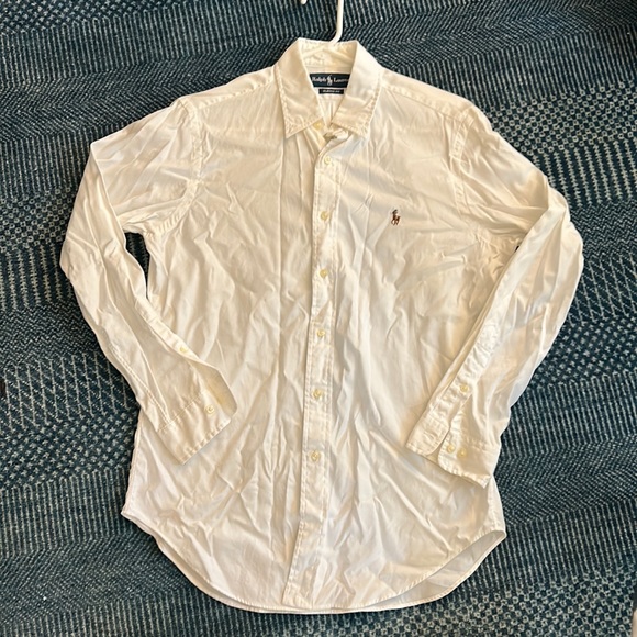 Other - Ralph Lauren 100% Cotton White Men’s Classic Fit Dress Shirt 15 32/33